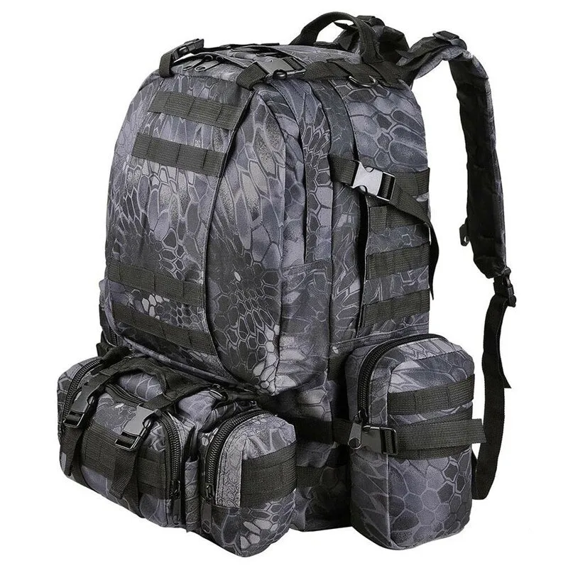 55L Camping Sport Practical Hiking Backpack Large Capacity Rucksack Trekking