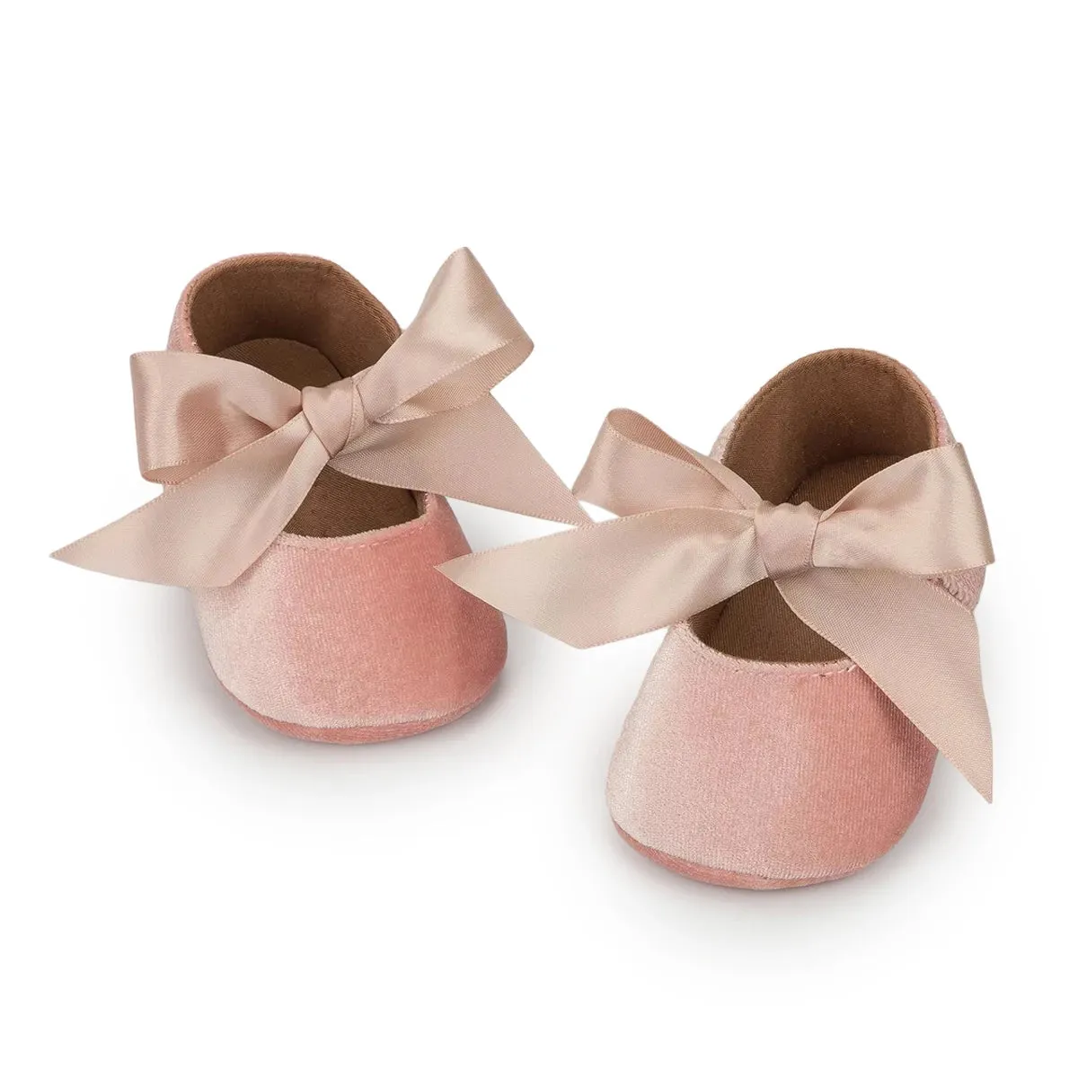 Baby Girl Ribbon Bow Velvet Shoes