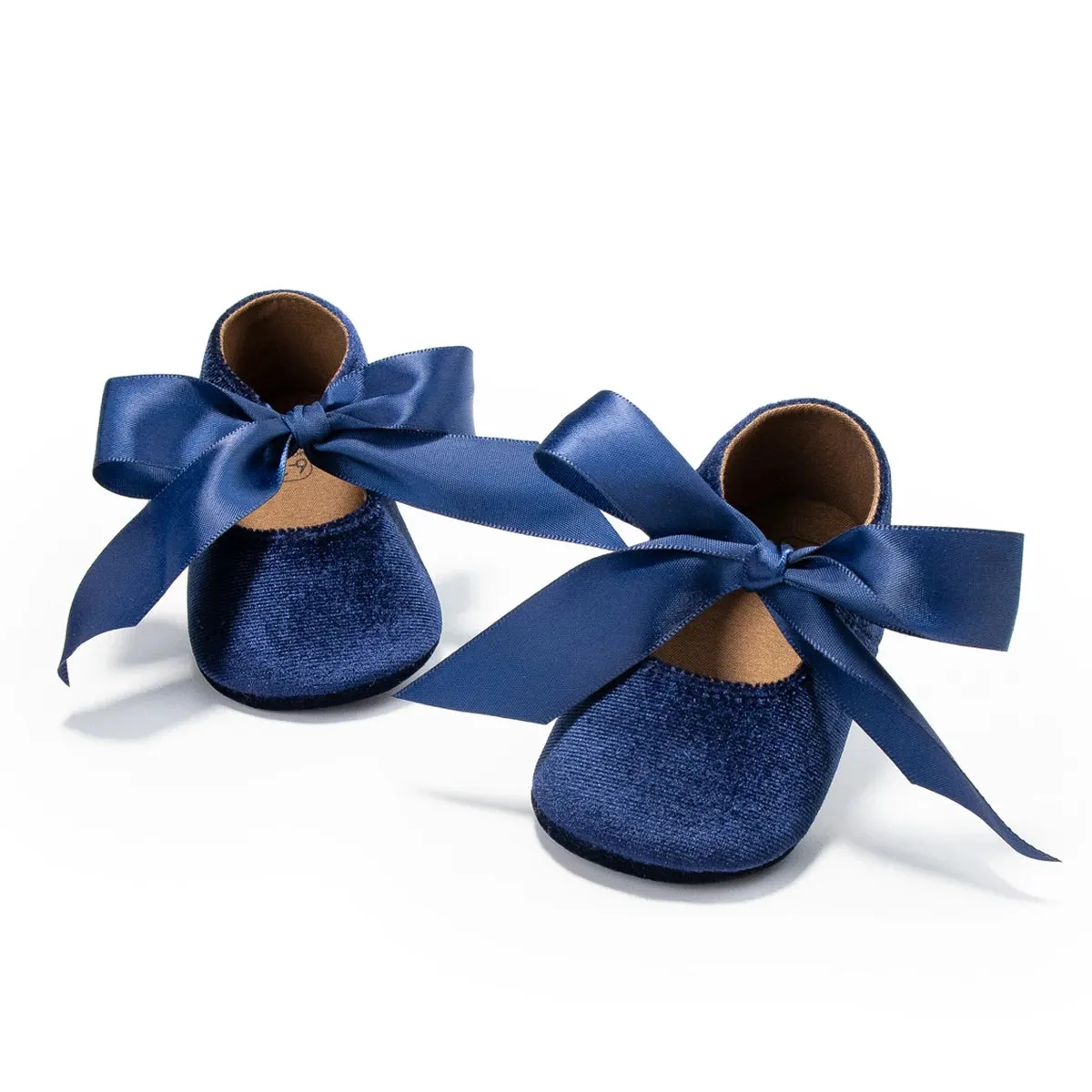 Baby Girl Ribbon Bow Velvet Shoes
