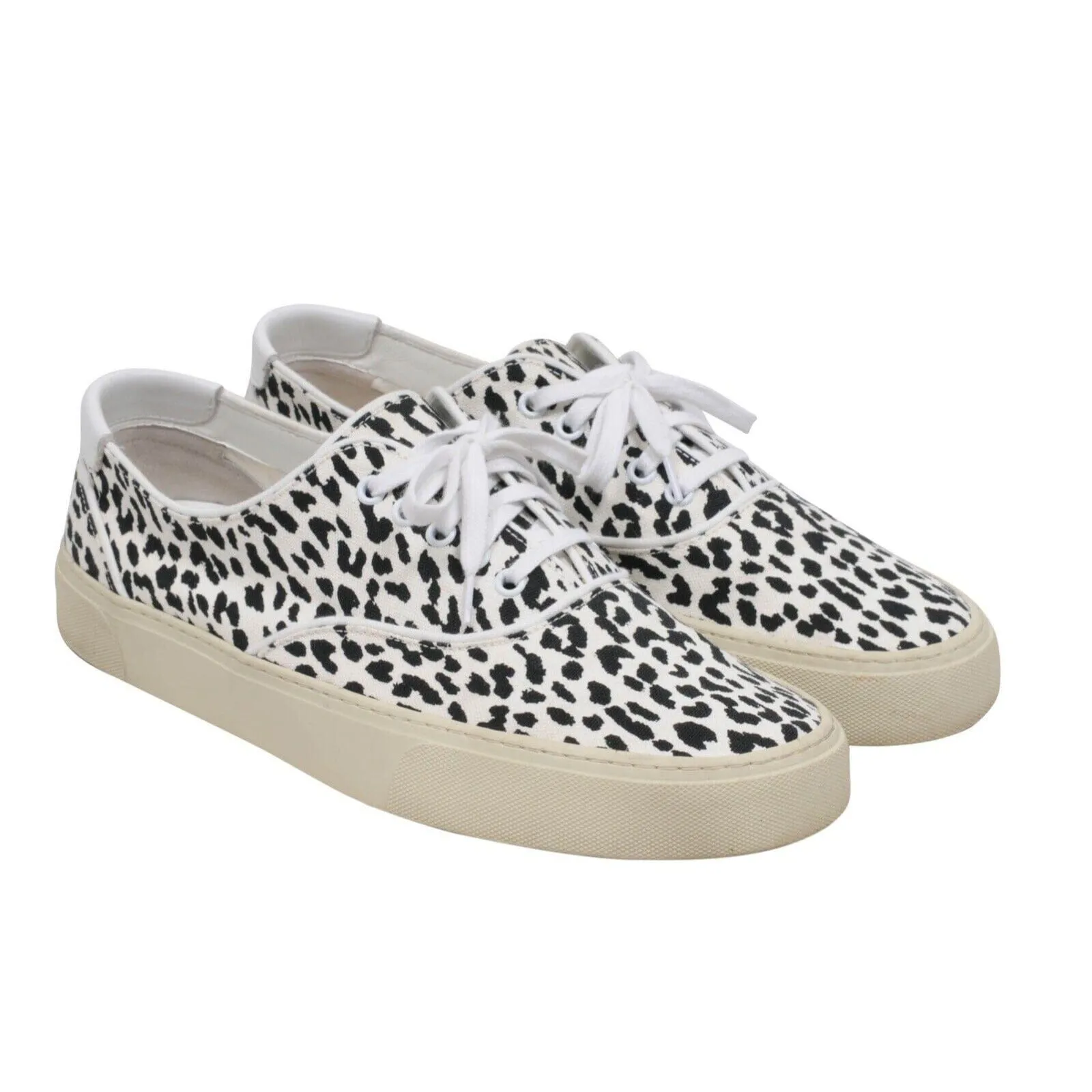 Babycat Venice Sneakers White Black Leopard Low Tops