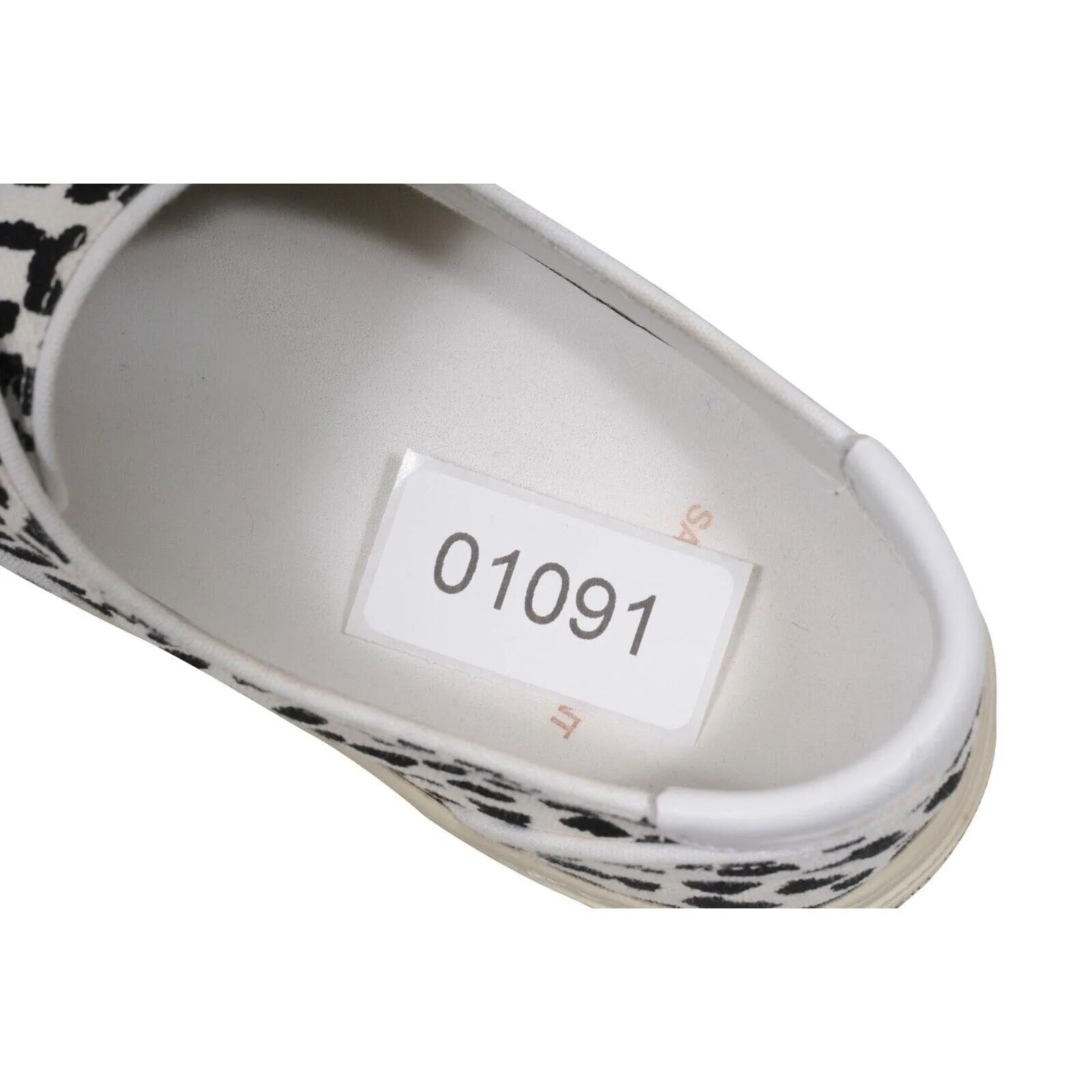 Babycat Venice Sneakers White Black Leopard Low Tops