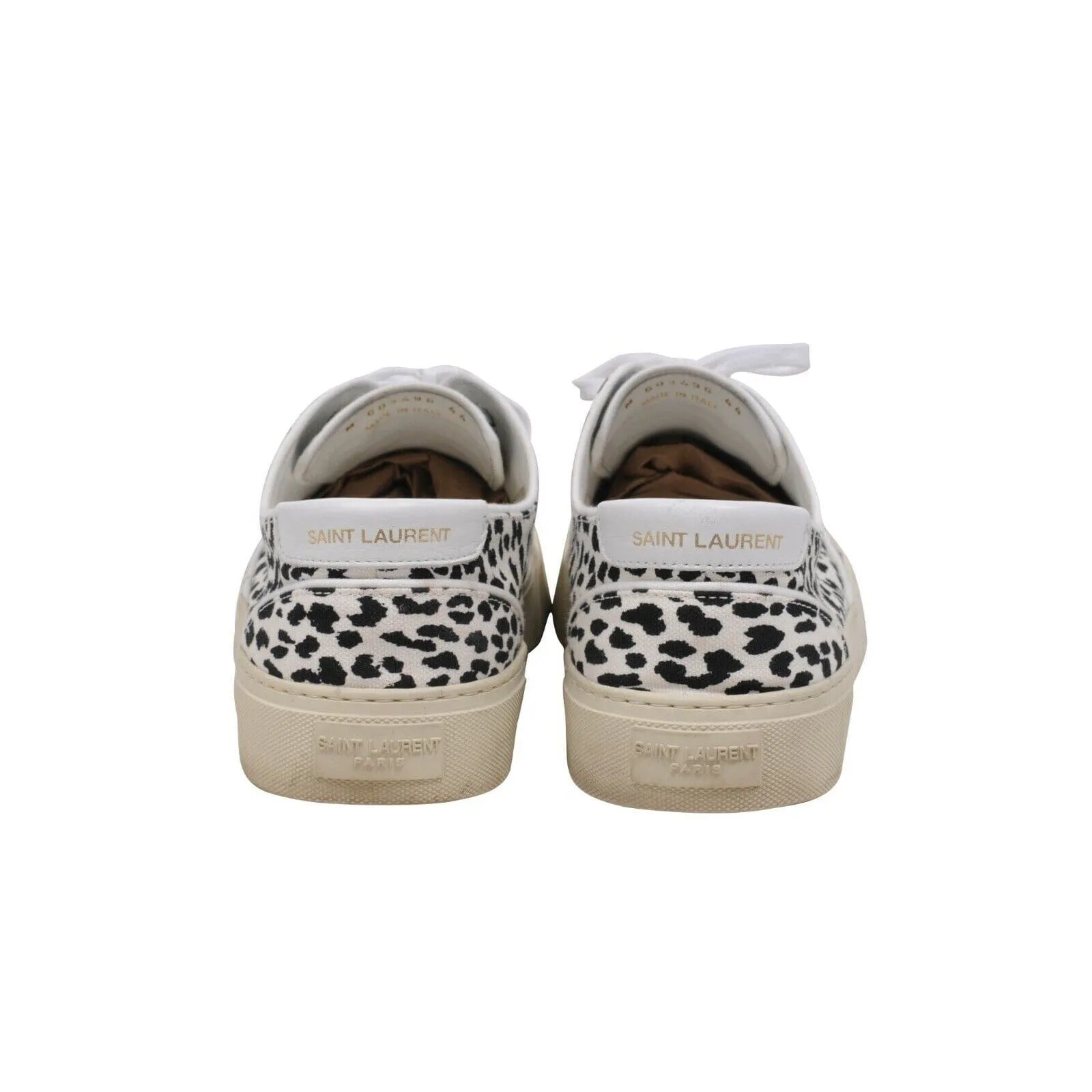 Babycat Venice Sneakers White Black Leopard Low Tops