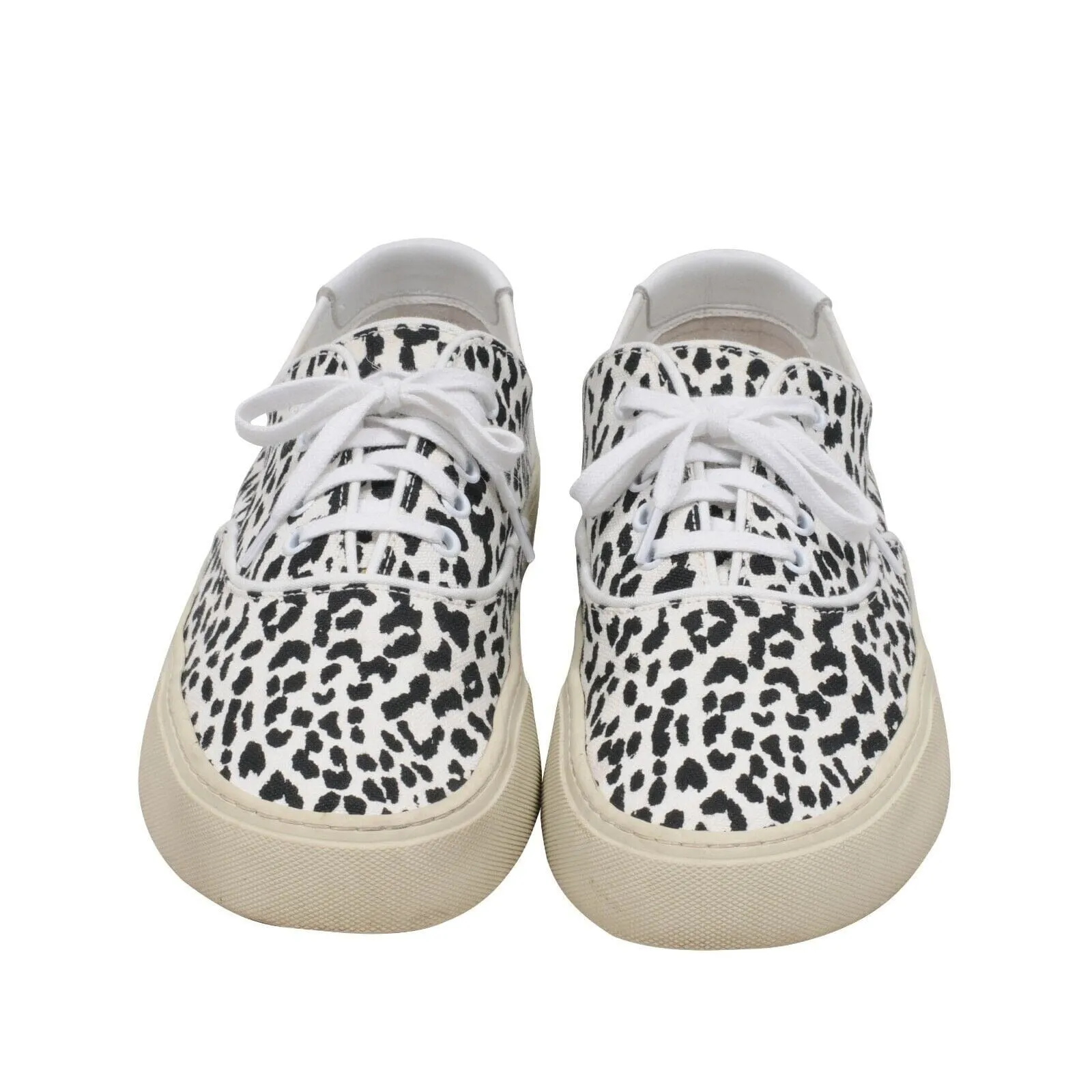 Babycat Venice Sneakers White Black Leopard Low Tops