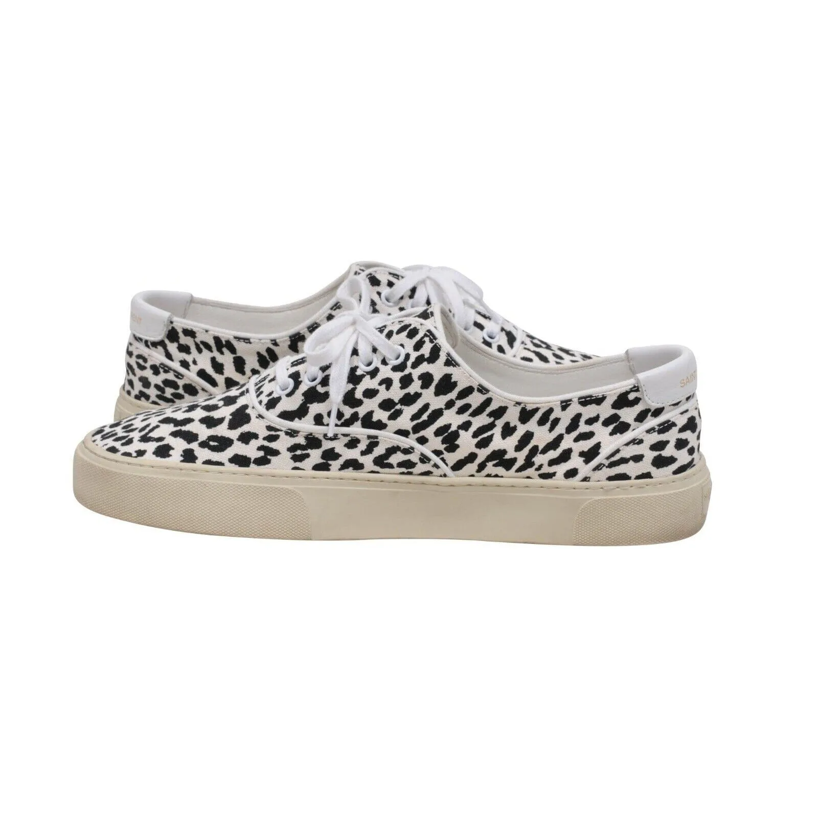 Babycat Venice Sneakers White Black Leopard Low Tops