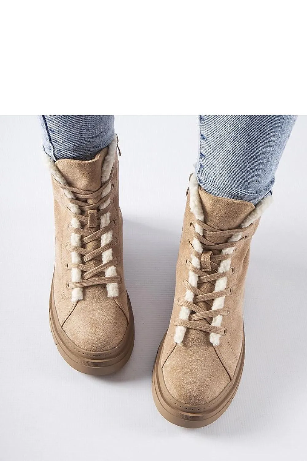 Black eco-suede insulated boots