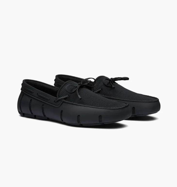 Braided Lace Loafer Black - SWIMS