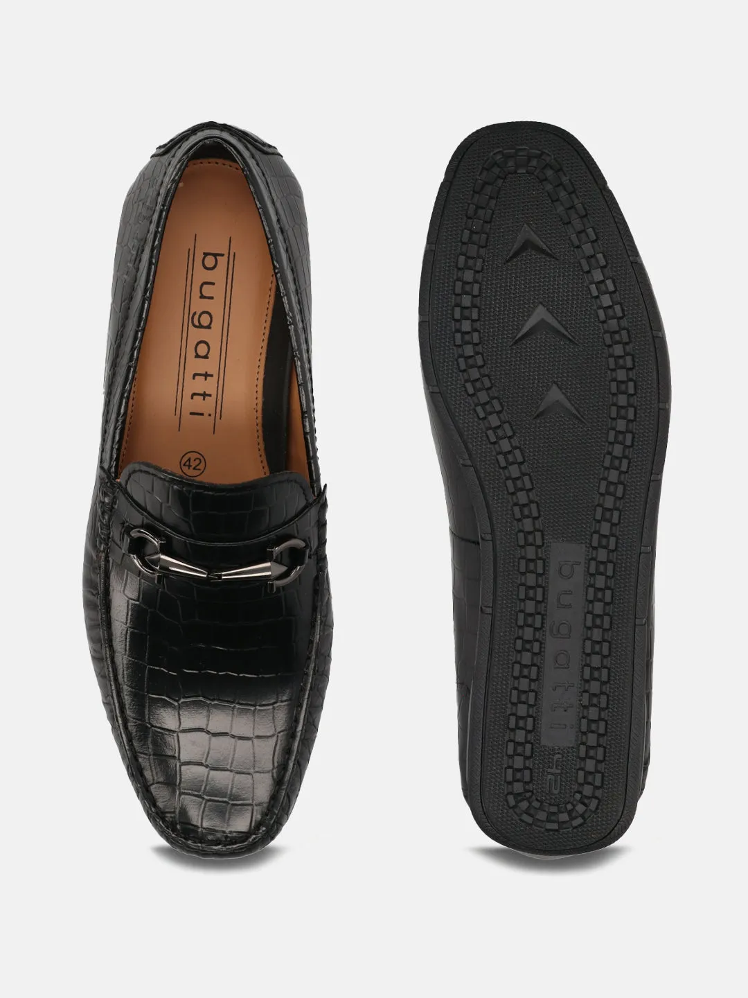 bugatti Black Loafers