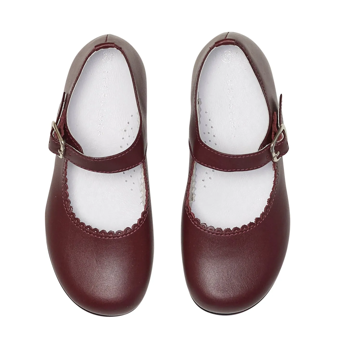 BURGUNDY MARY-JANE SHOES