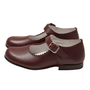 BURGUNDY MARY-JANE SHOES