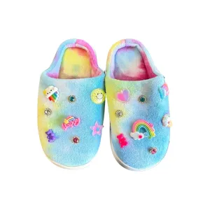 CHARM TIE DYE SLIPPERS