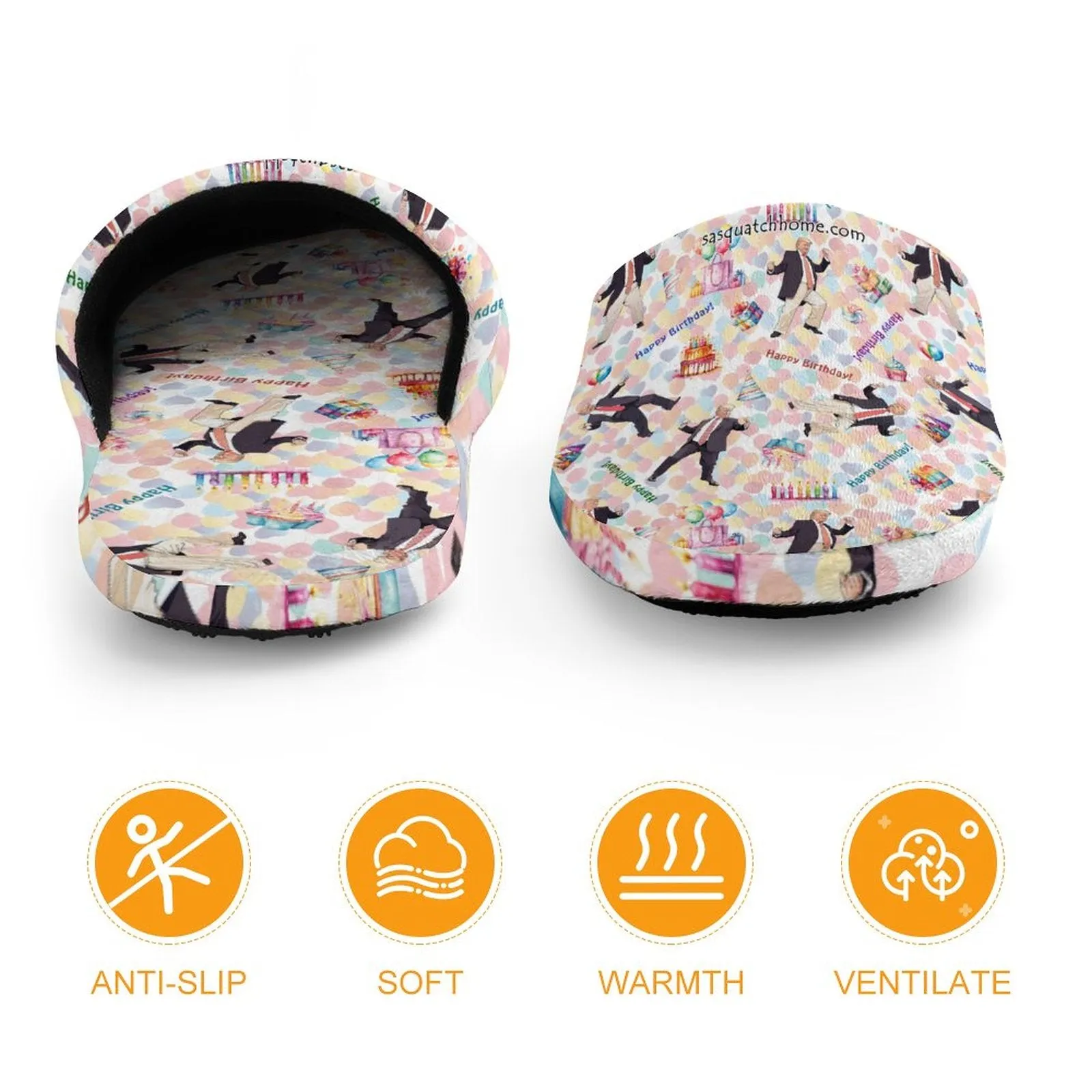 Children's Cotton Flannel Slippers - Donald Trump Designs
