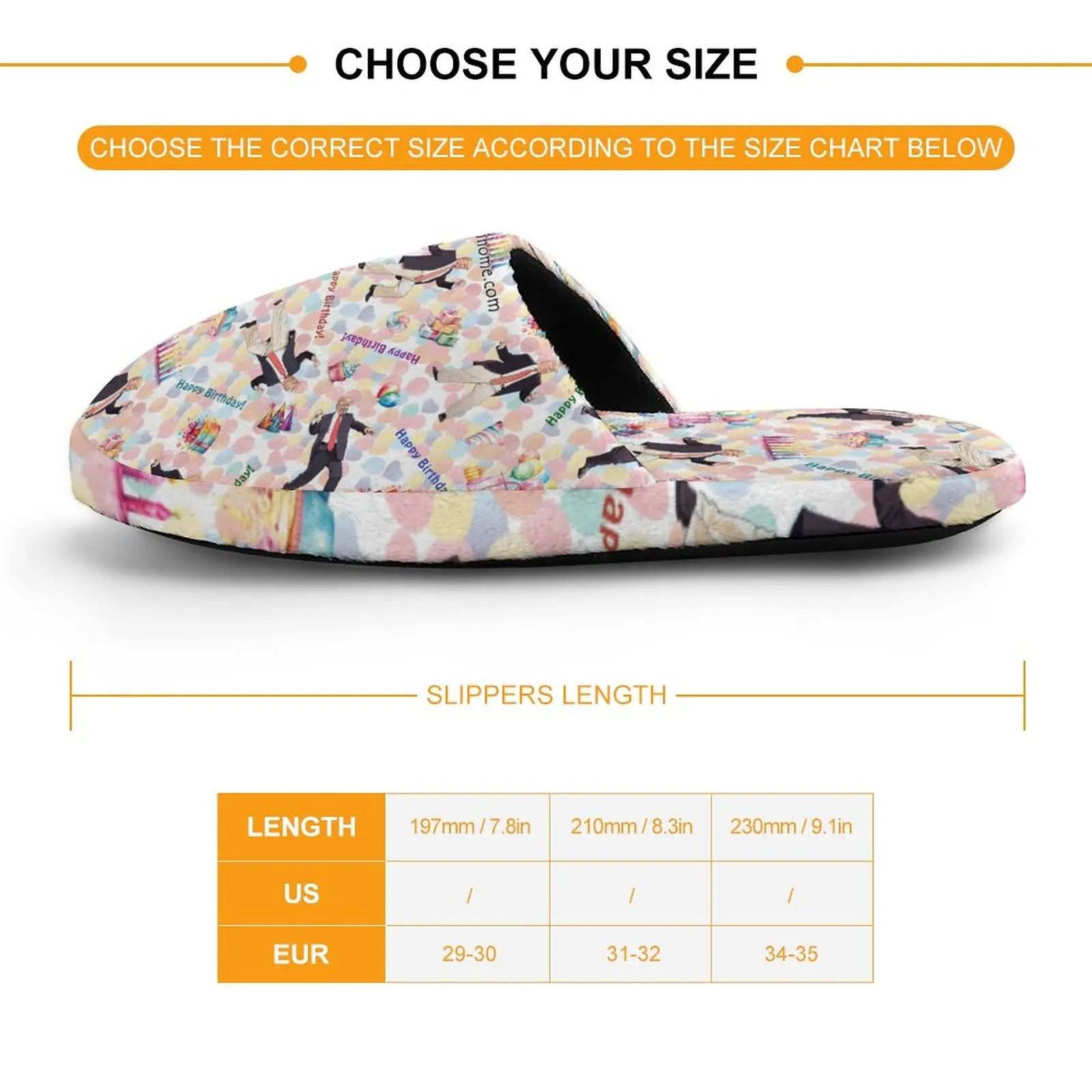 Children's Cotton Flannel Slippers - Donald Trump Designs