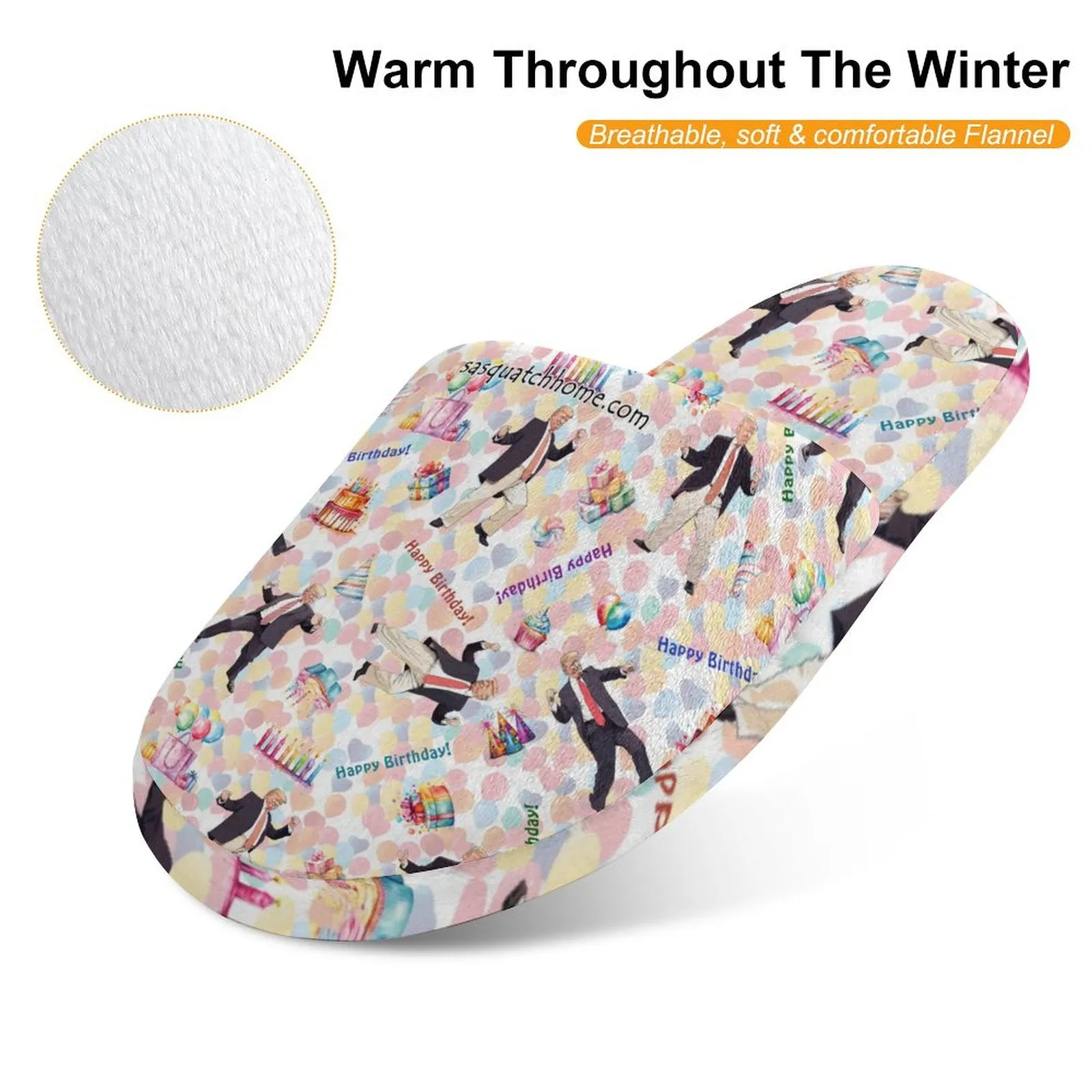 Children's Cotton Flannel Slippers - Donald Trump Designs