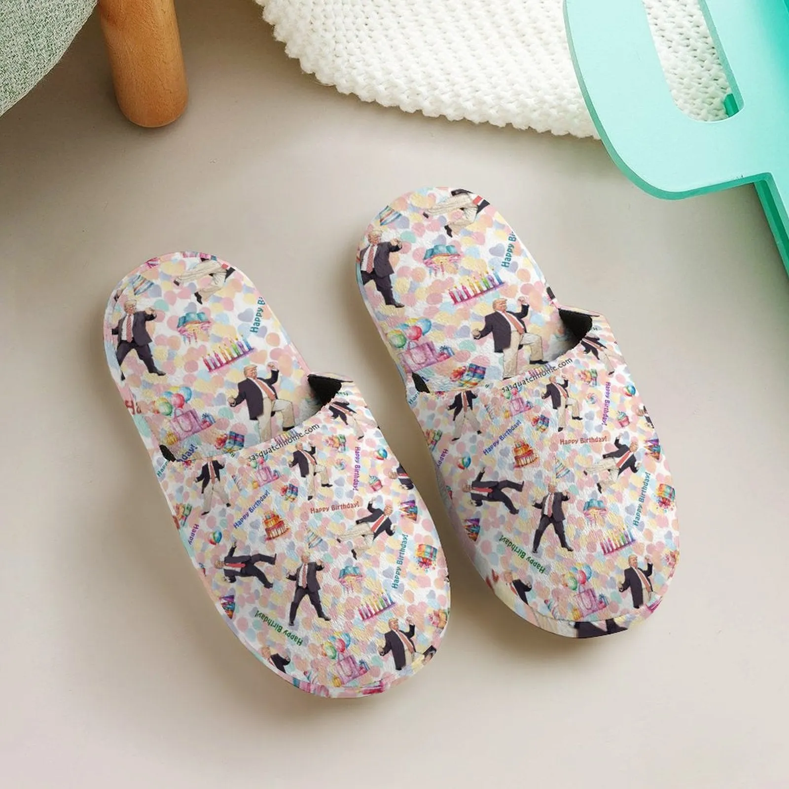 Children's Cotton Flannel Slippers - Donald Trump Designs