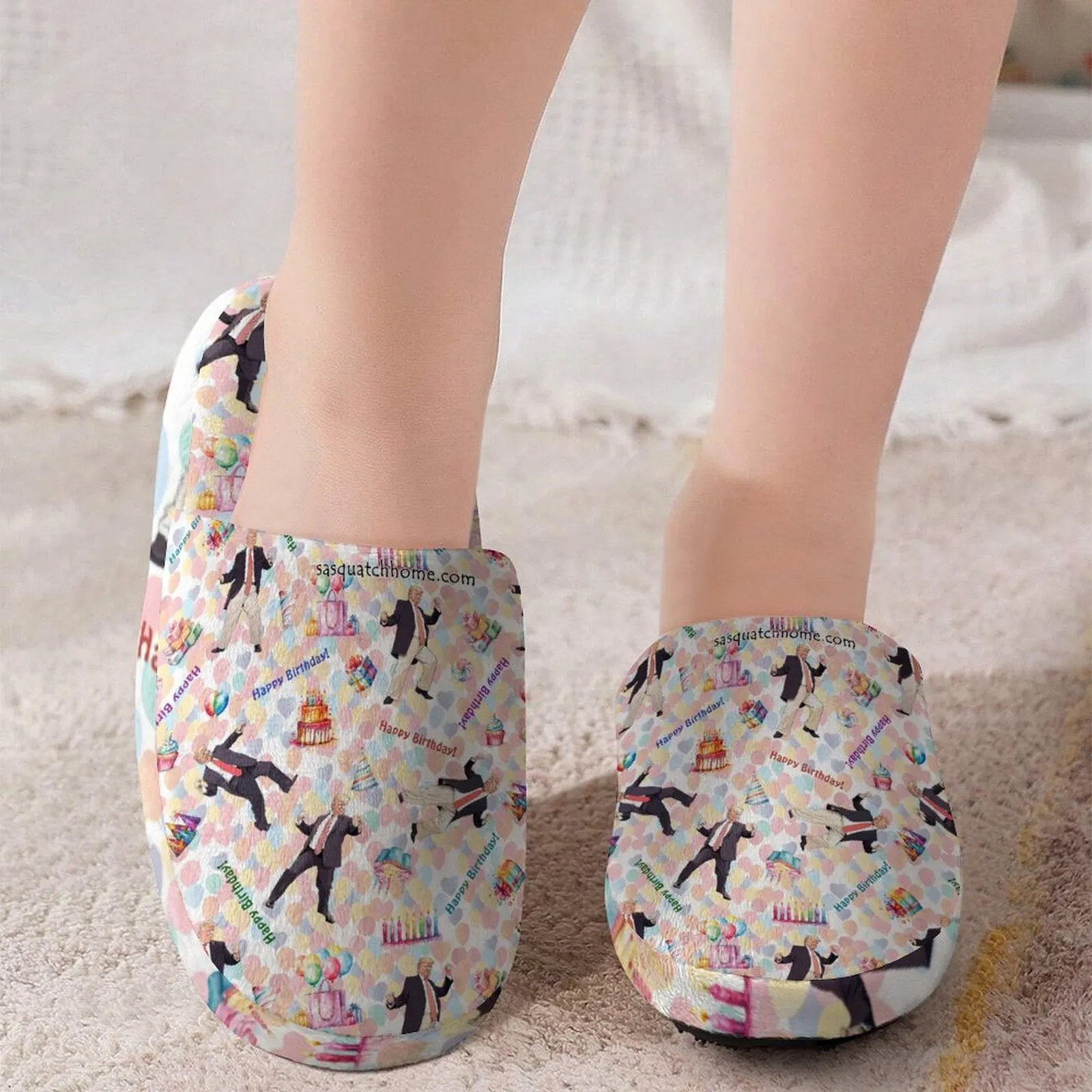 Children's Cotton Flannel Slippers - Donald Trump Designs