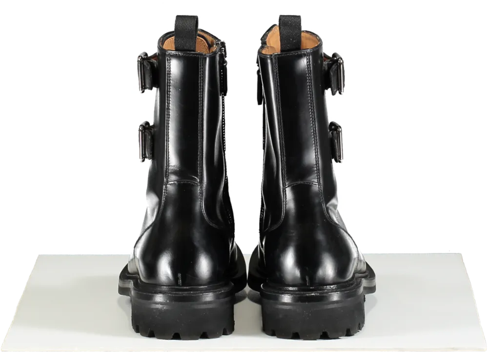 Church's Black Leather Combat Boots UK 3.5 EU 36.5 👠
