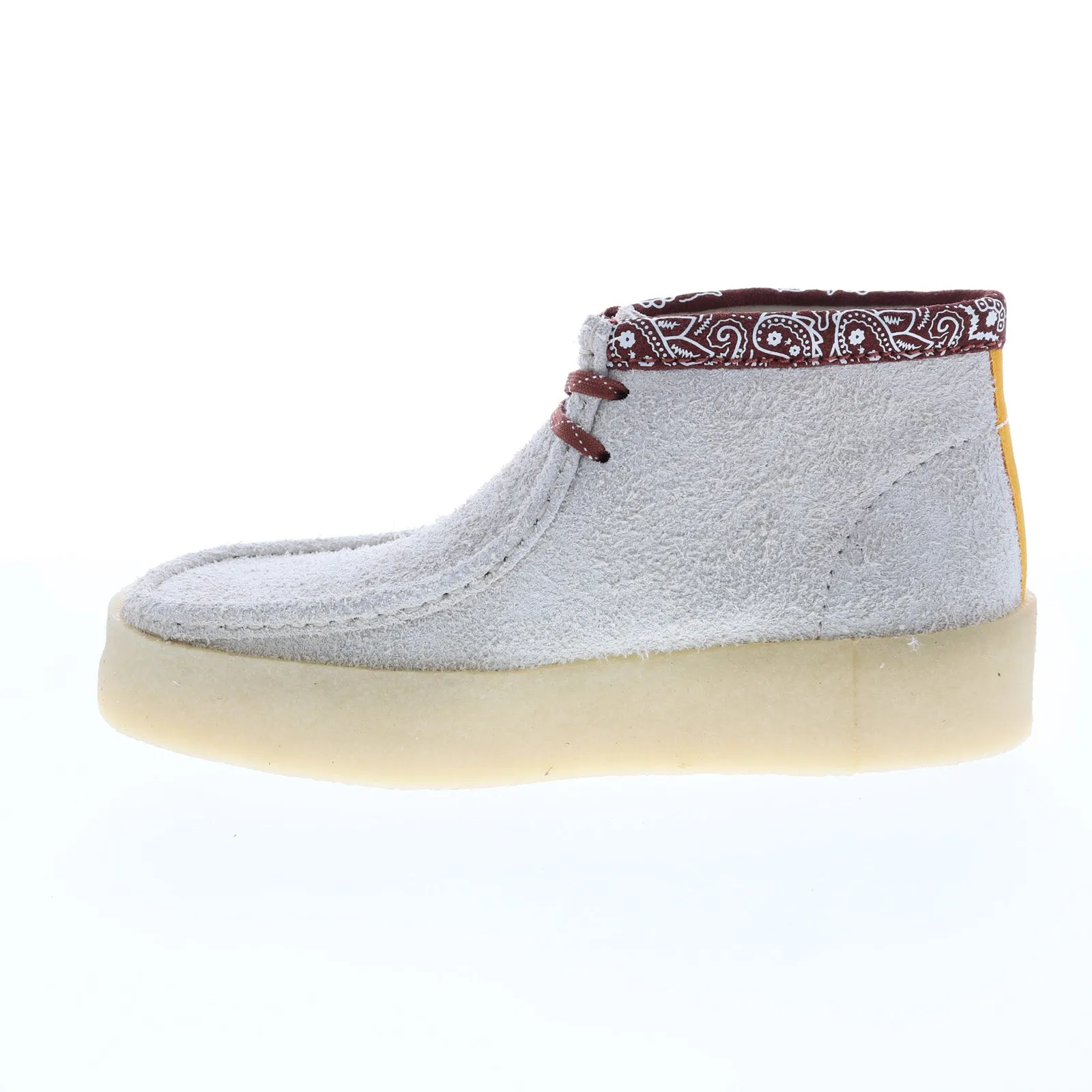 Clarks Originals Wallabee Cup Boots Men's White Interest Suede S 26167977