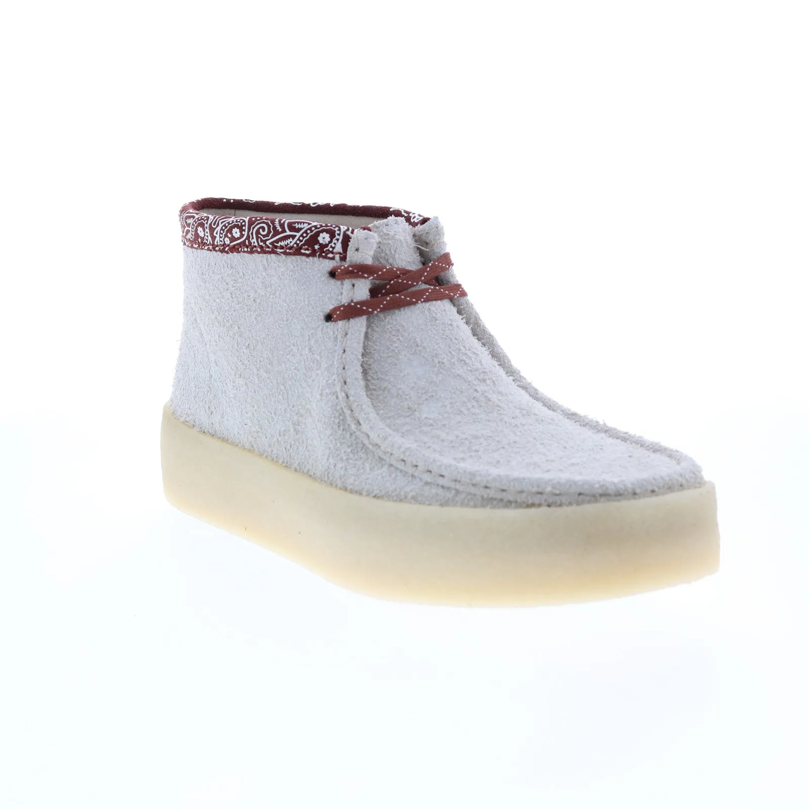 Clarks Originals Wallabee Cup Boots Men's White Interest Suede S 26167977