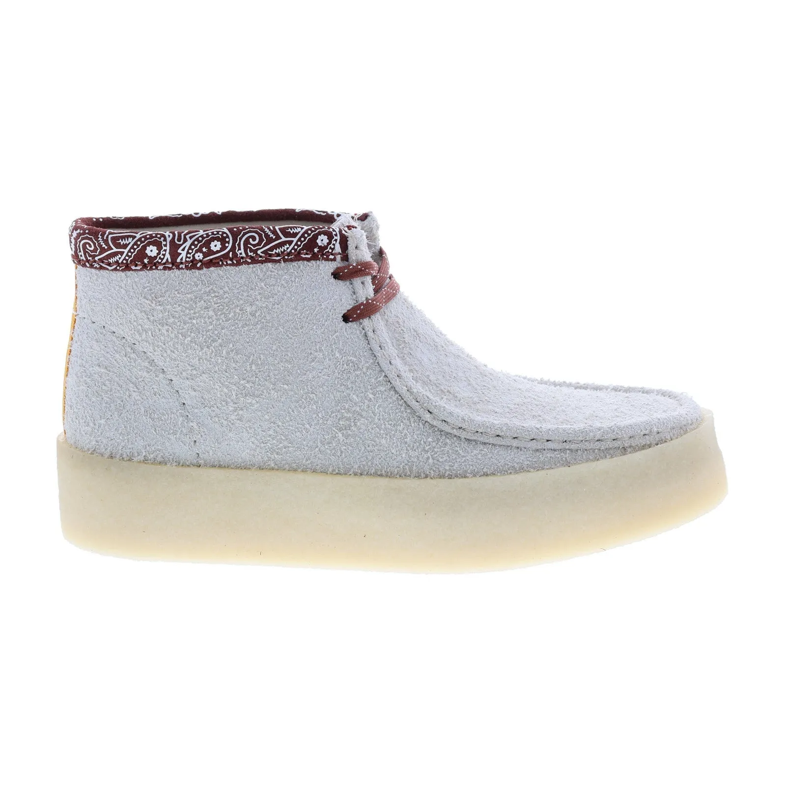 Clarks Originals Wallabee Cup Boots Men's White Interest Suede S 26167977