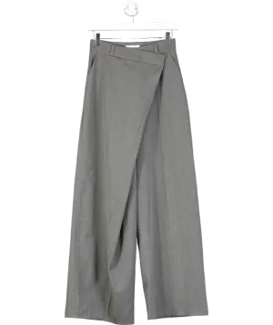 COOSH Grey Flare Palazzo Wrapped Pants UK XS
