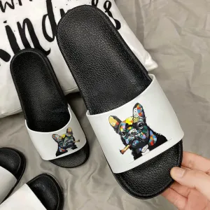 Cute Bulldog Cartoon Slippers