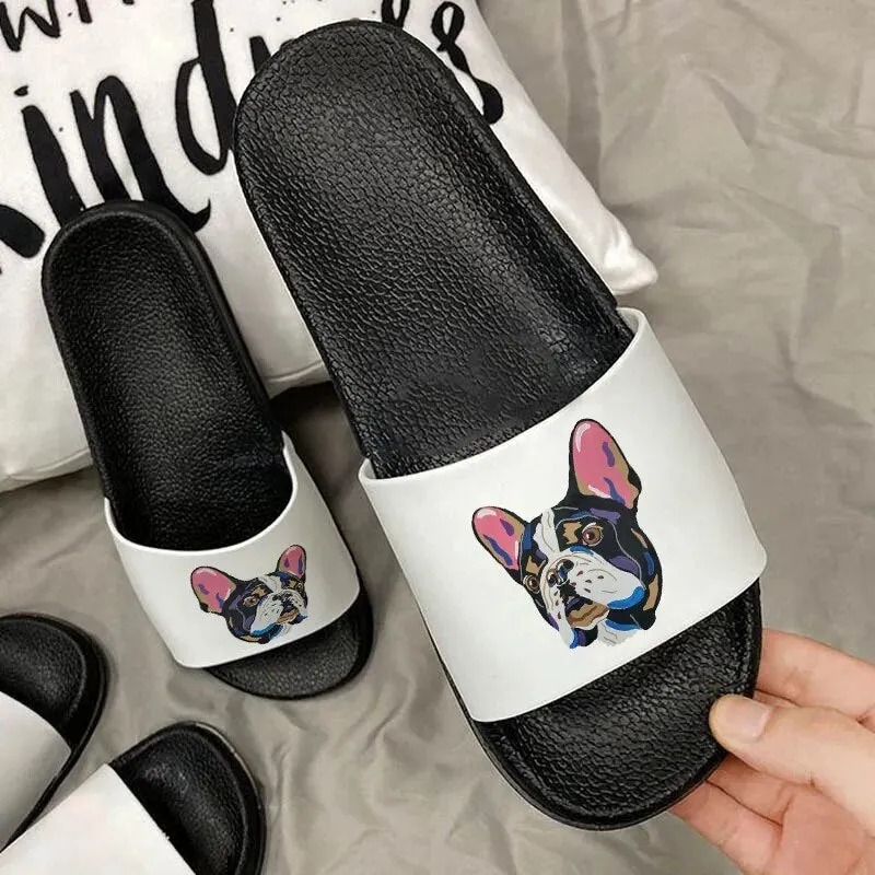 Cute Bulldog Cartoon Slippers