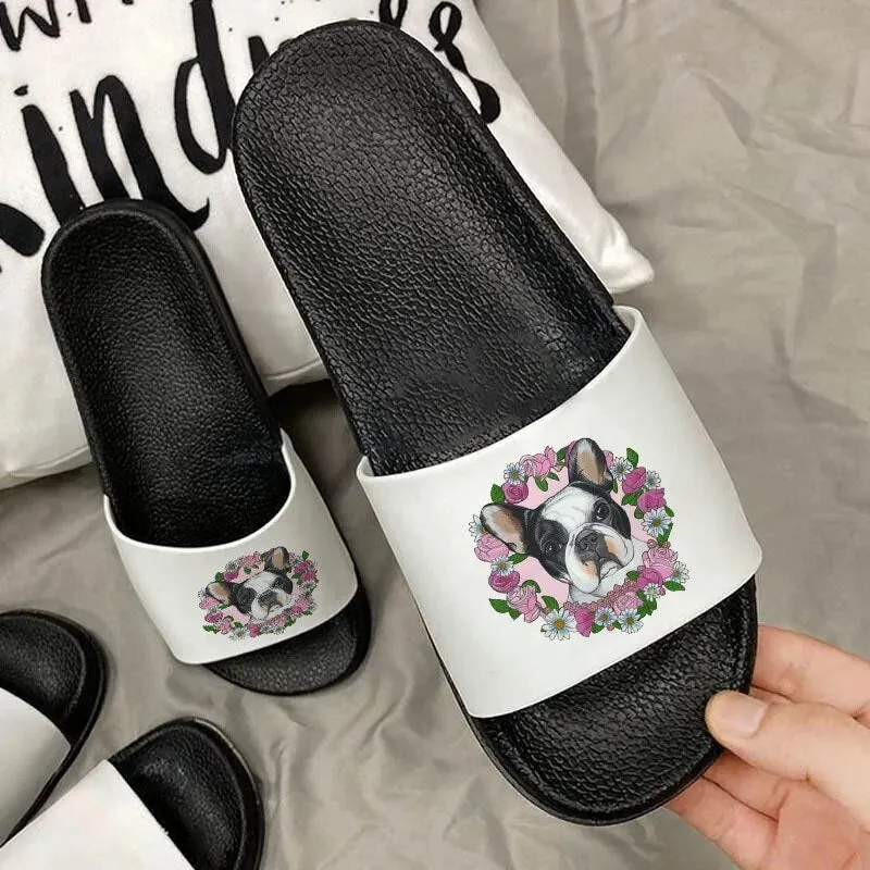 Cute Bulldog Cartoon Slippers