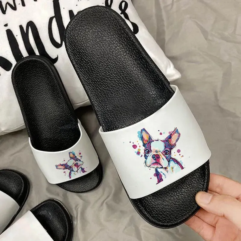 Cute Bulldog Cartoon Slippers
