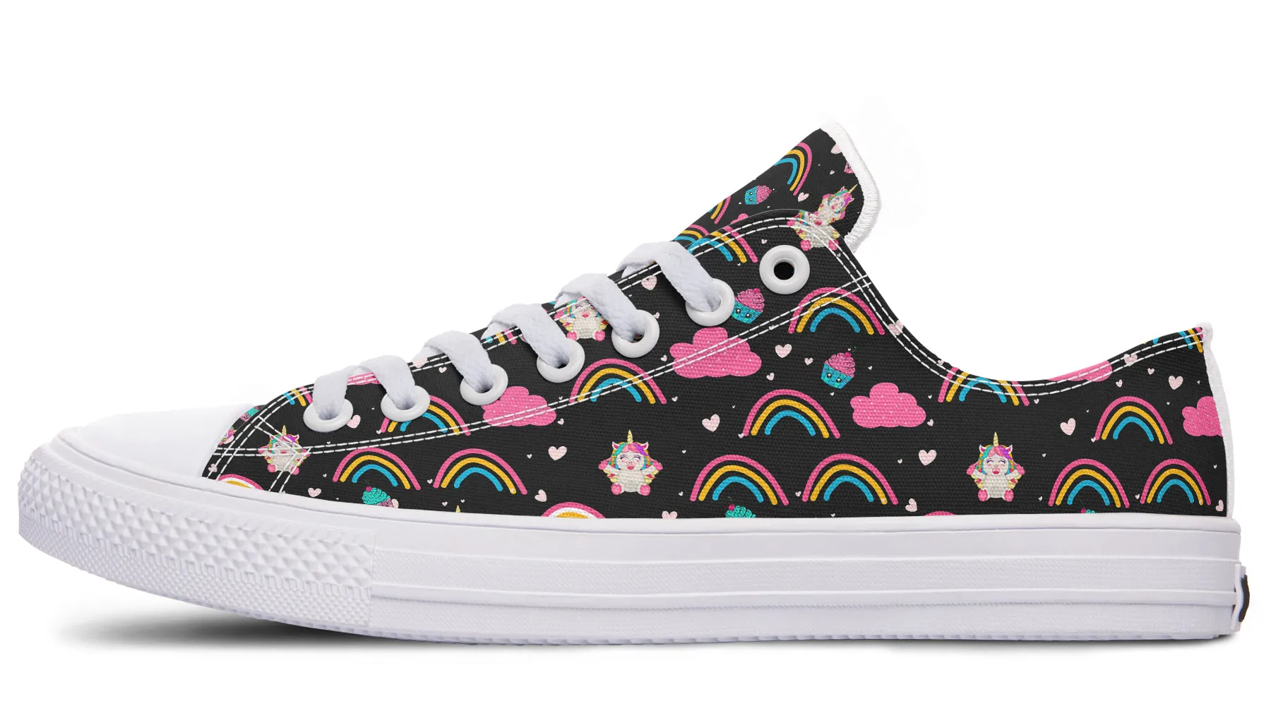 Cutesy Unicorns Low Tops