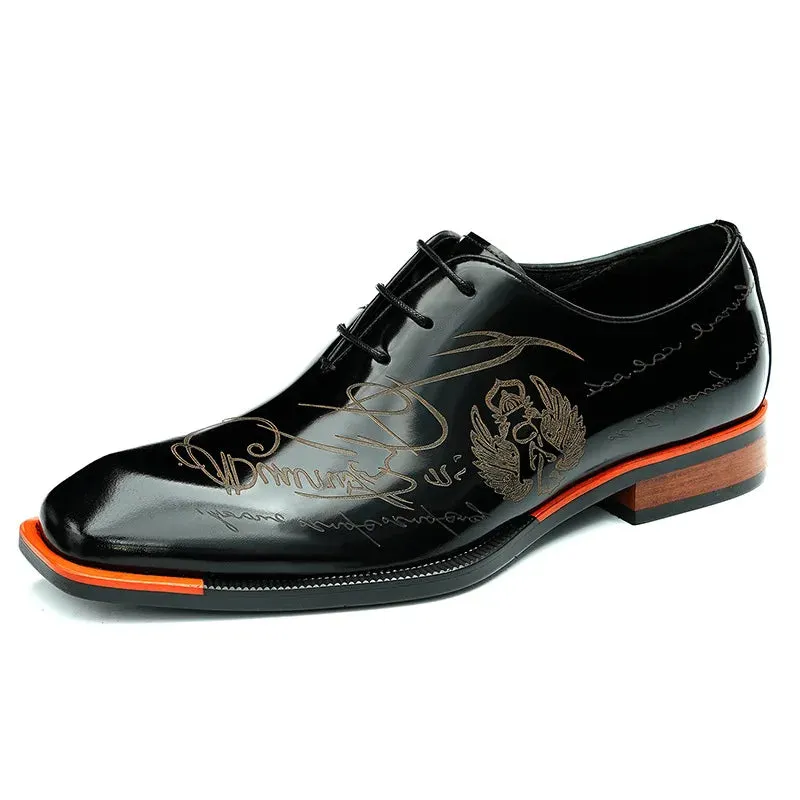 Italian Leather Men Dress Handmade pointed toe shoes