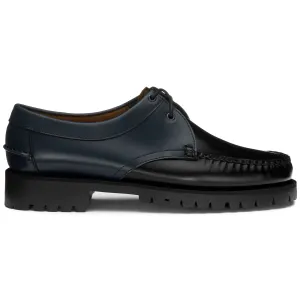 JAMES LUG BICOLOR - Moc - Moccasin - Man - BRILLIANT BLUE-BLACK
