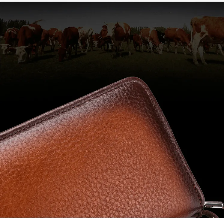 Large Capacity Men's Business Casual Long Wallet