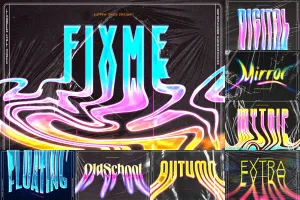Liquid Melted Text Effects vol 2