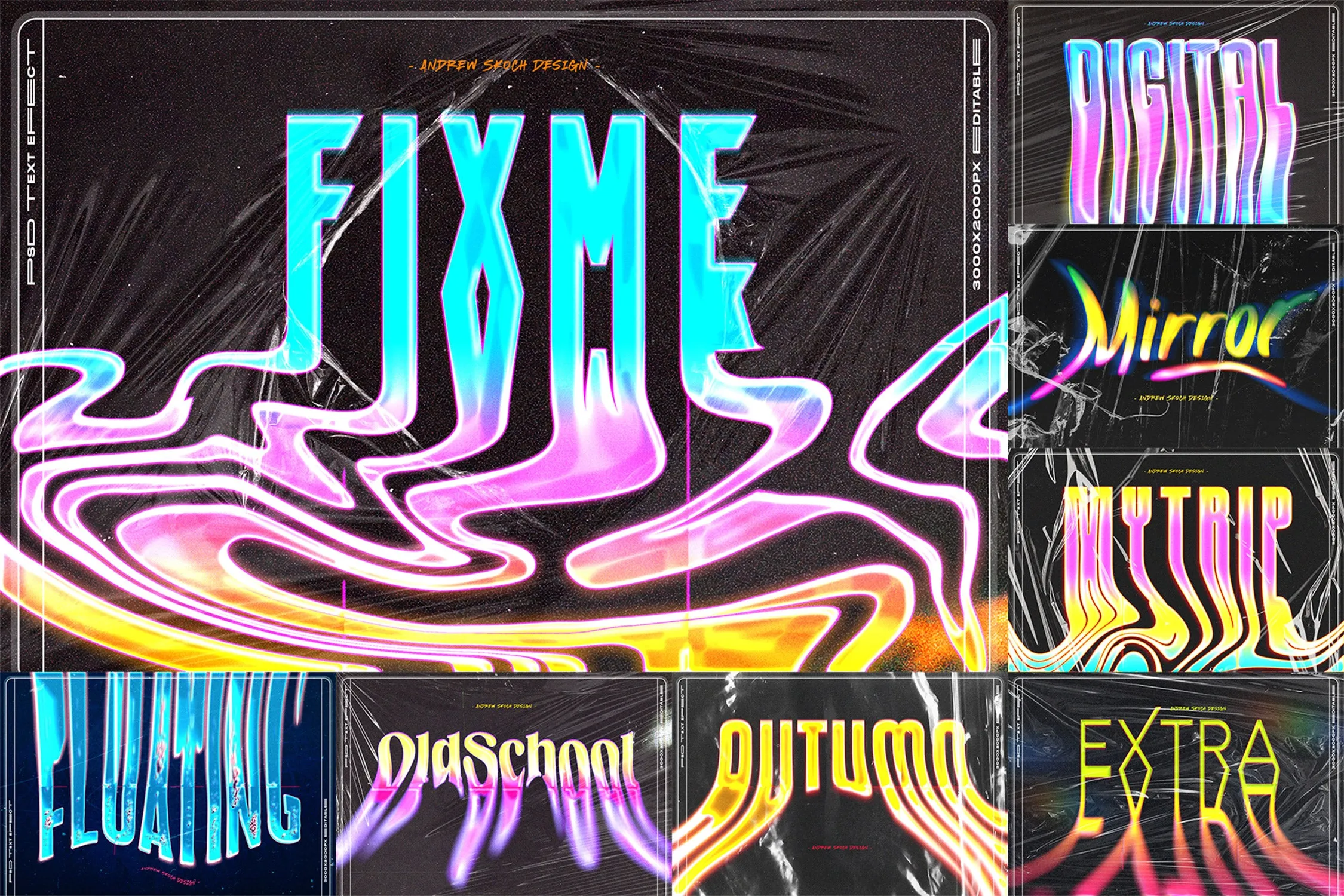 Liquid Melted Text Effects vol 2