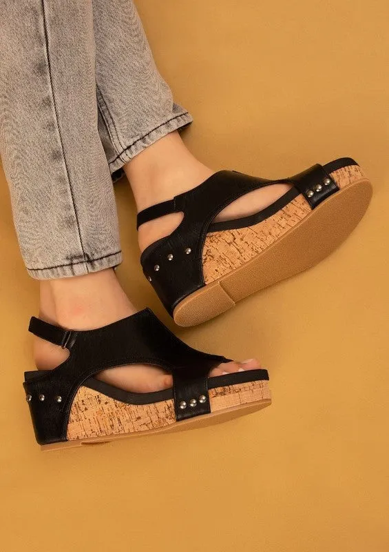 Makers HANNAH THICK SOLE ROMAN WEDGES - PLATFORMS