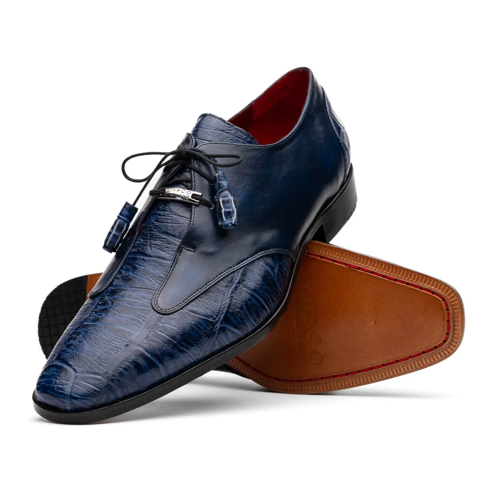 Marco Di Milano Anzio Alligator and Leather Blue Jeans