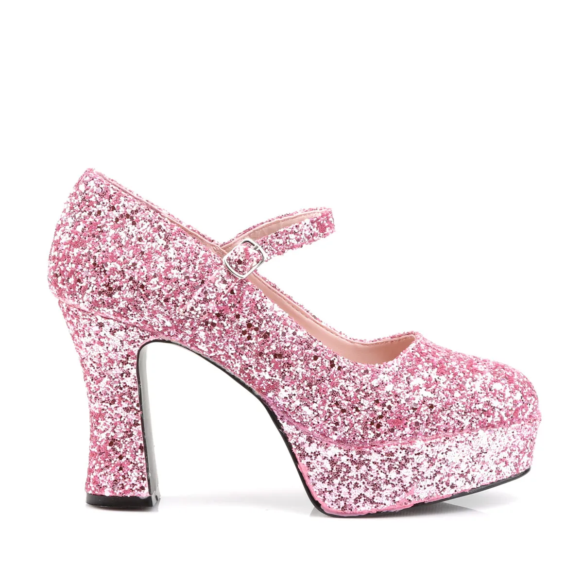 MARYJANE-50G Funtasma Baby Pink Glitter Fancy Dress Women's Shoes (Fantasy Footwear)