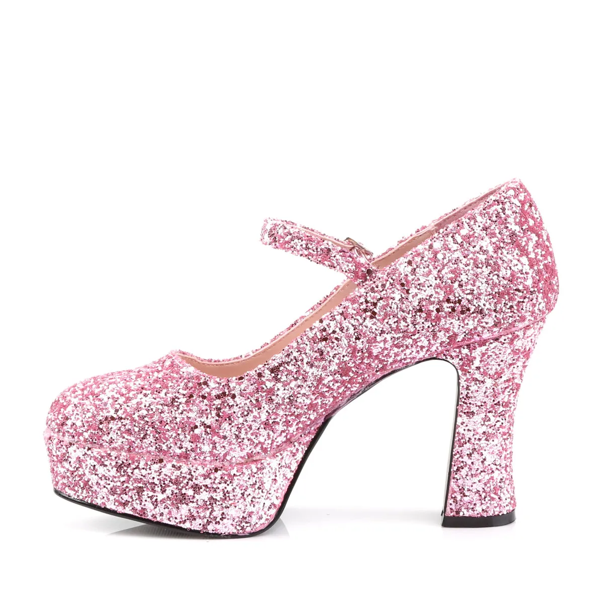 MARYJANE-50G Funtasma Baby Pink Glitter Fancy Dress Women's Shoes (Fantasy Footwear)