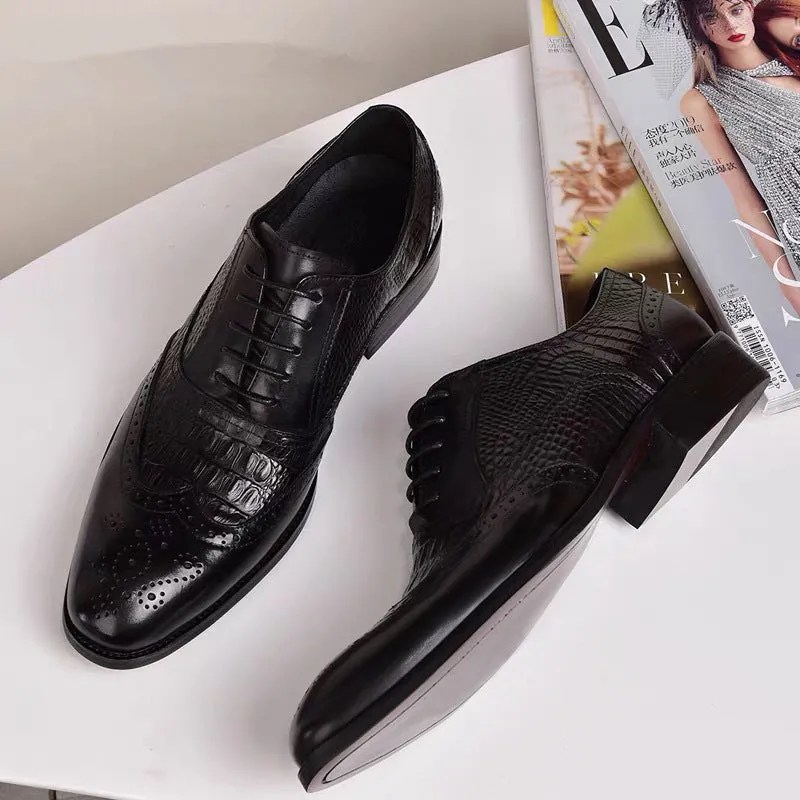 Men Brock Oxford Retro Dress Shoes