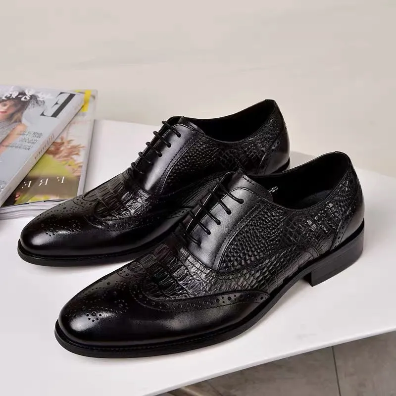 Men Brock Oxford Retro Dress Shoes