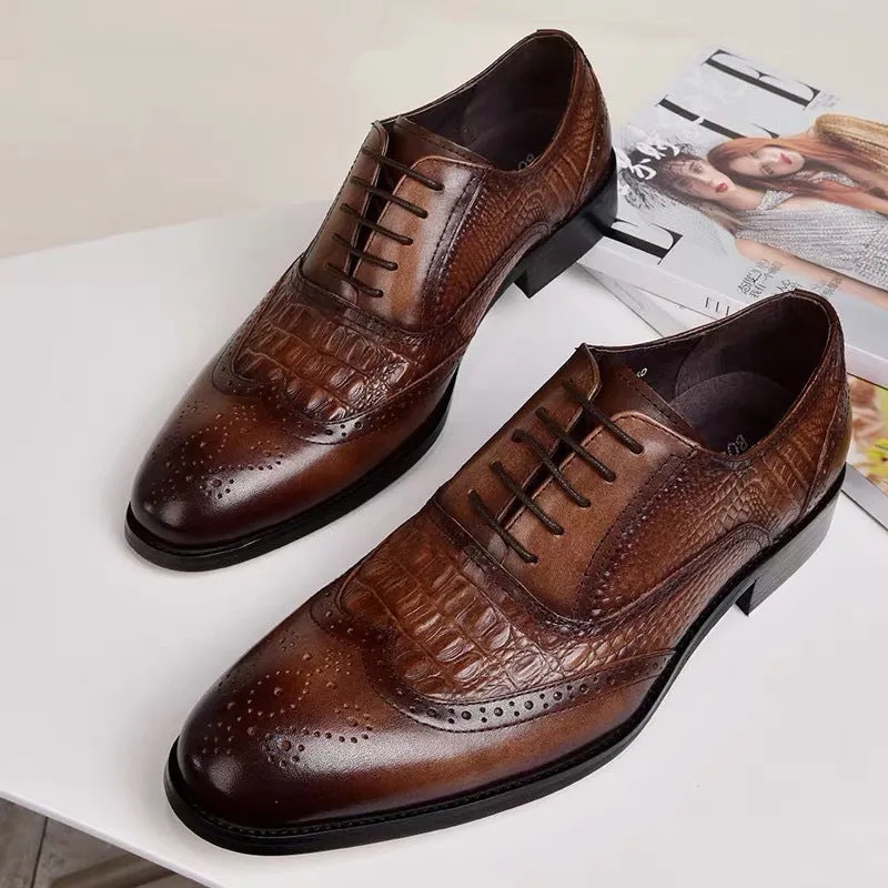 Men Brock Oxford Retro Dress Shoes
