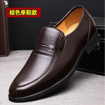Mens Shoes Leather Business Dress Casual Shoes