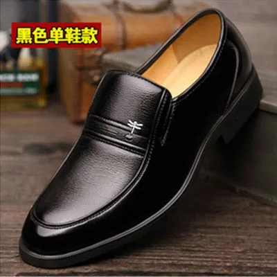 Mens Shoes Leather Business Dress Casual Shoes