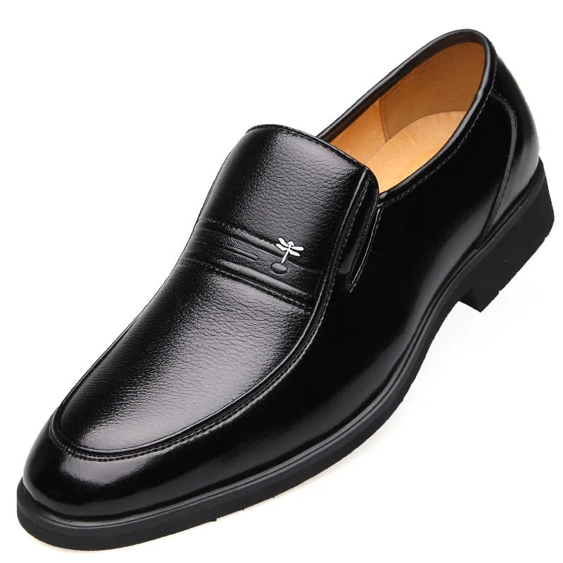 Mens Shoes Leather Business Dress Casual Shoes