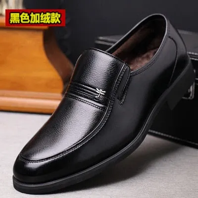 Mens Shoes Leather Business Dress Casual Shoes