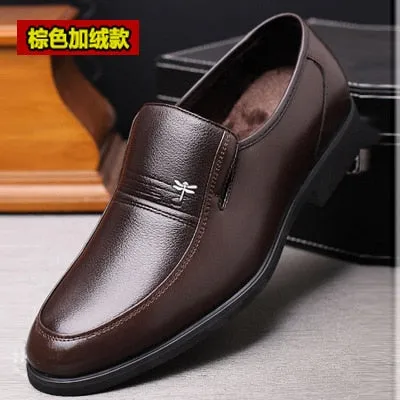 Mens Shoes Leather Business Dress Casual Shoes