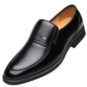 Mens Shoes Leather Business Dress Casual Shoes