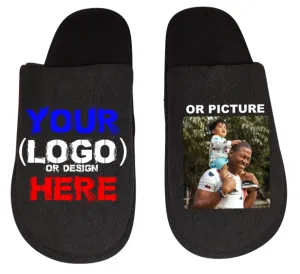 Personalized Men's Slippers House Shoes slides dad husband father son Customized gift
