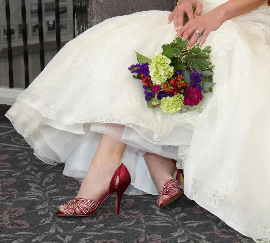 Poise Satin Embellished Pump