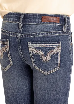 Rock & Roll Girls Cowhide Bootcut Jeans-BG4MD04798